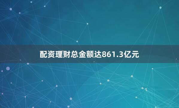 配资理财总金额达861.3亿元